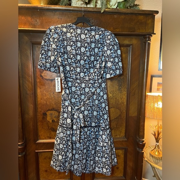 NWT St. Roche- Pearl Midi Wrap Dress. Size 10 - Picture 4 of 7